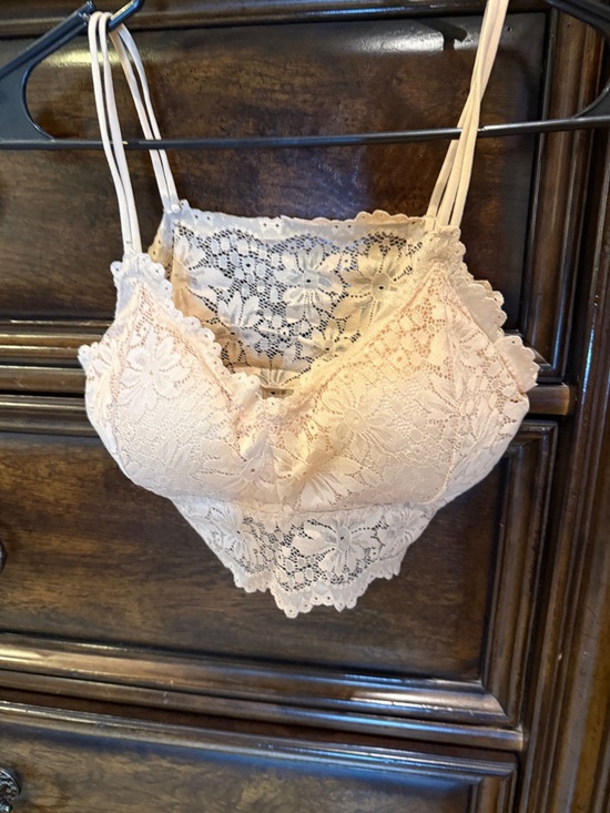 Other - Lace Bralette Cami - Cream Floral Lace